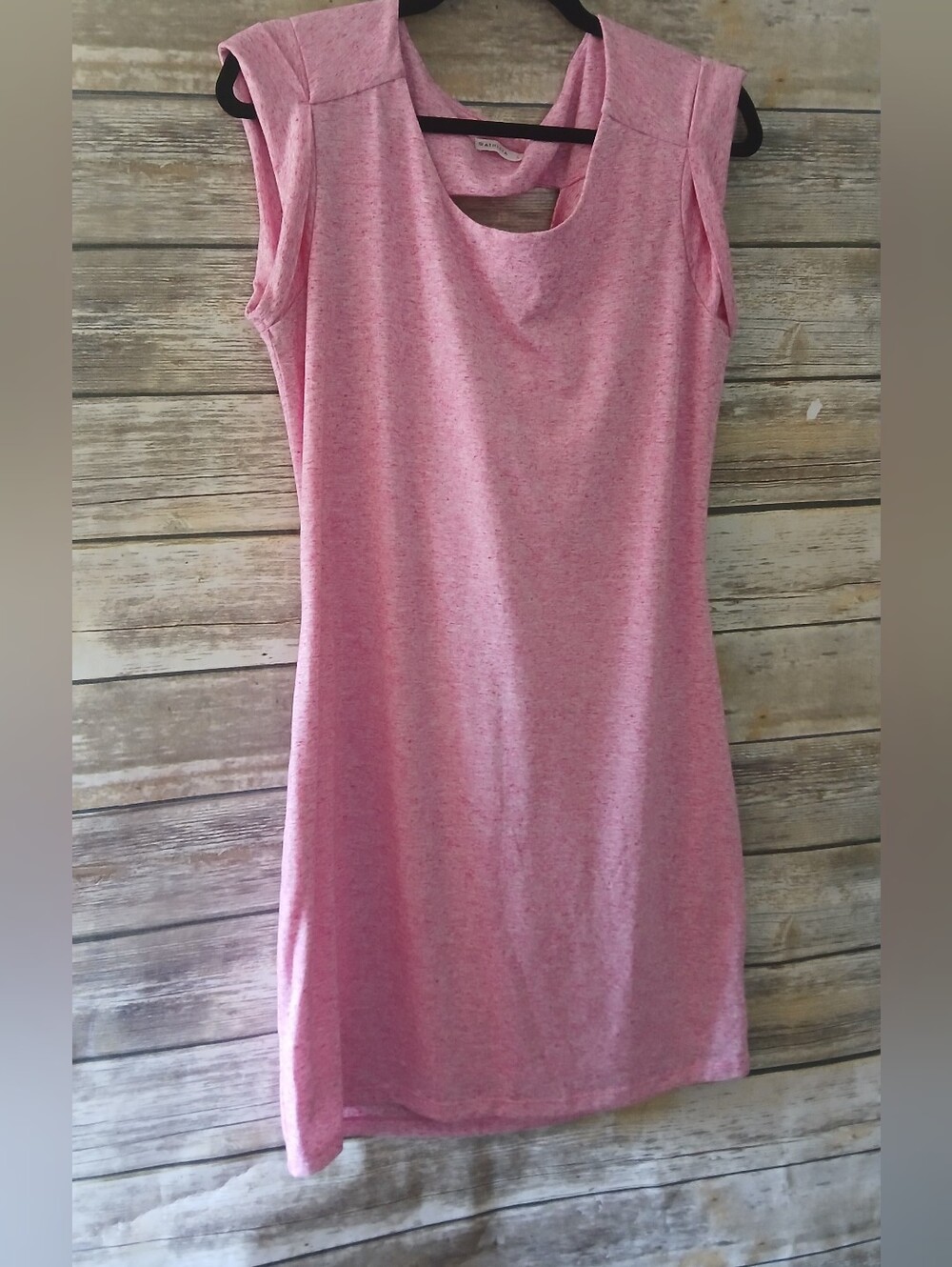 Athleta Light Pink Heathered Sleeveless Top